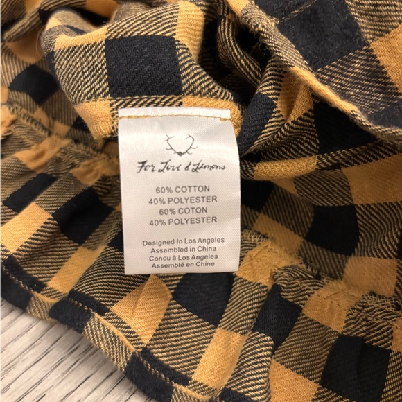 NWT For Love & Lemons Plaid Print V-Neck Open Back Romper Size M - Picture 6 of 12